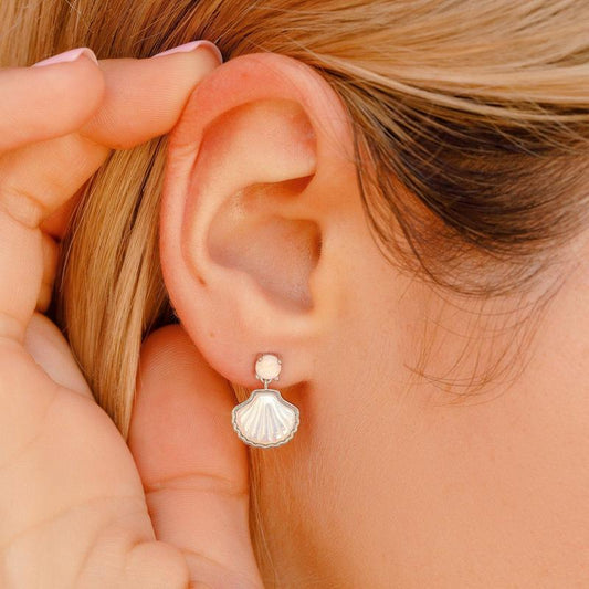 PURA VIDA MERMAID SHELL EARRINGS