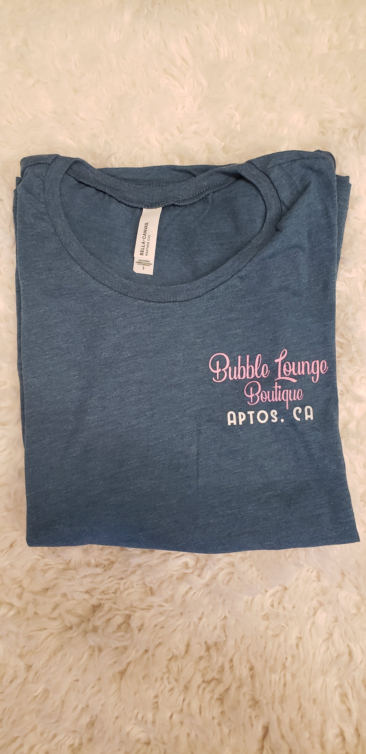 BUBBLE LOUNGE APPAREL MUSCLE TANK HEATHERED DEEP TEAL