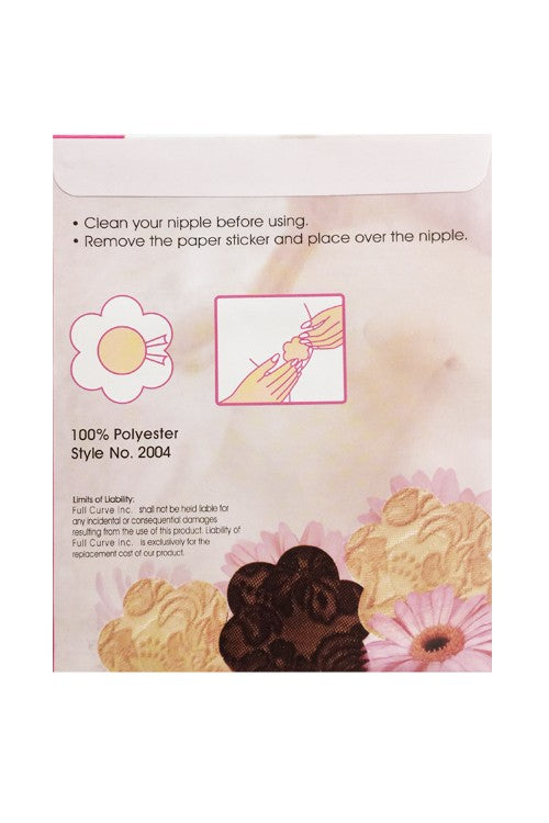 ANEMONE BREAST PETALS NIPPLE COVERS PACK OF 3 ASSORTED COLORS