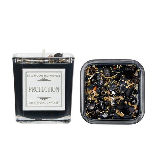 NEW MOON BEGINNINGS CANDLE PROTECTION  7.5 OZ