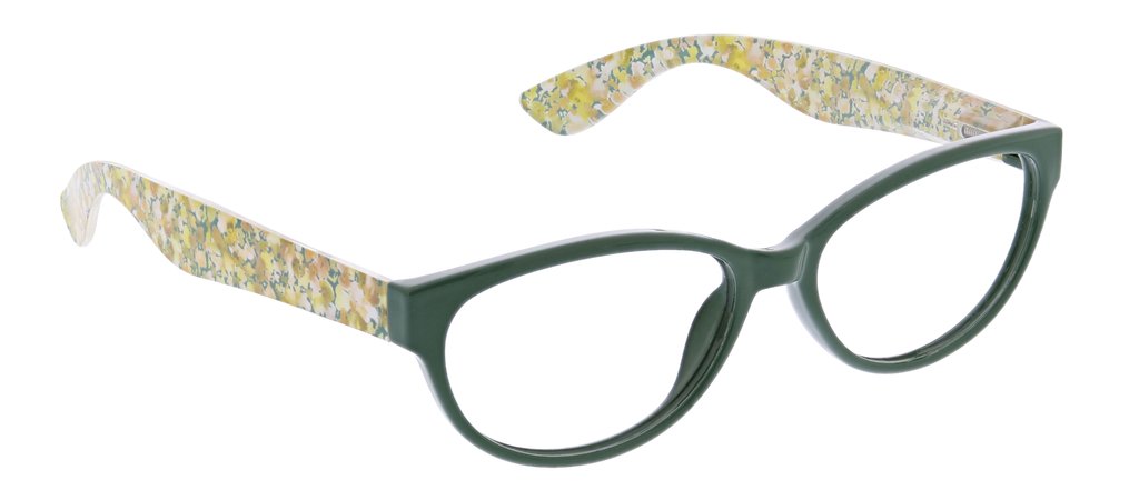 PEEPERS READING GLASSES BENGAL PINK TORTOISE MEADOW GREEN FLORAL