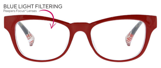 PEEPERS READING GLASSES JONI RED