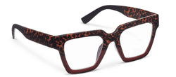 PEEPERS READING GLASSES BLUE LIGHT TAKE A BOW LEOPARD TORTOISE RED
