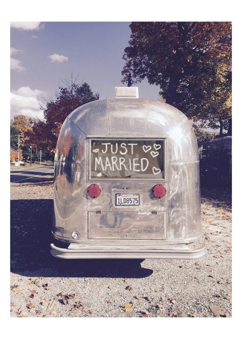 PALM PRESS GREETING CARDS MARRIED AIRSTREAM