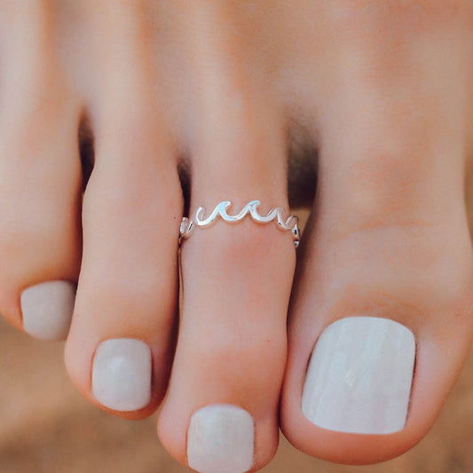 PURA VIDA WAVE BAND TOE RING NEW!