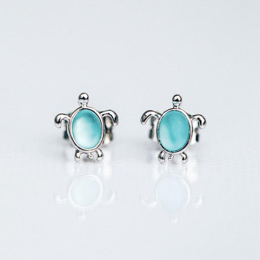 PURA VIDA SEA TURTLE EARRINGS SILVER