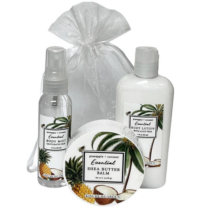 KISS ME IN THE GARDEN PINEAPPLE COCONUT 3 Pc SET