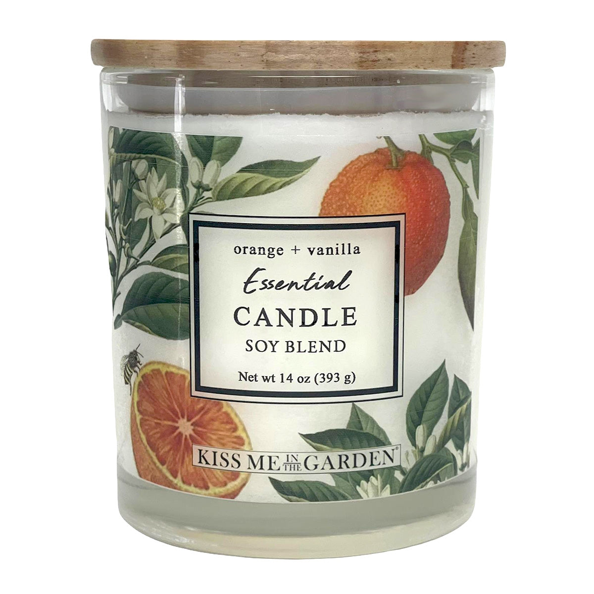 KISS ME IN THE GARDEN ORANGE VANILLA SOY CANDLE