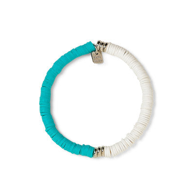 PURA VIDA DARLING STRETCH SILVER BRACELET