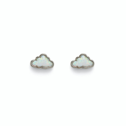 PURA VIDA OPAL CLOUD STUD EARRINGS