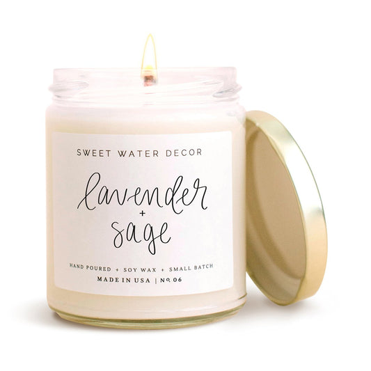 SWEET WATER DECOR LAVENDER & SAGE SOY CANDLE