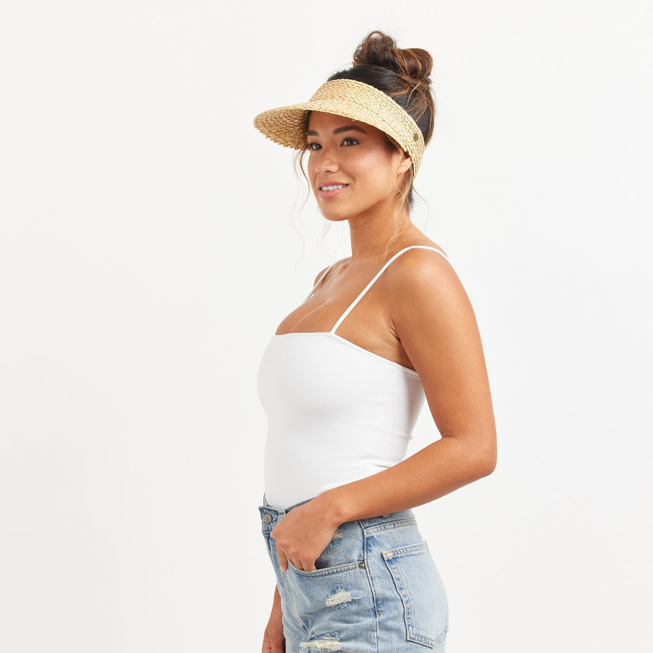 HEMLOCK HAT COMPANY CAPRI VISOR BLONDE