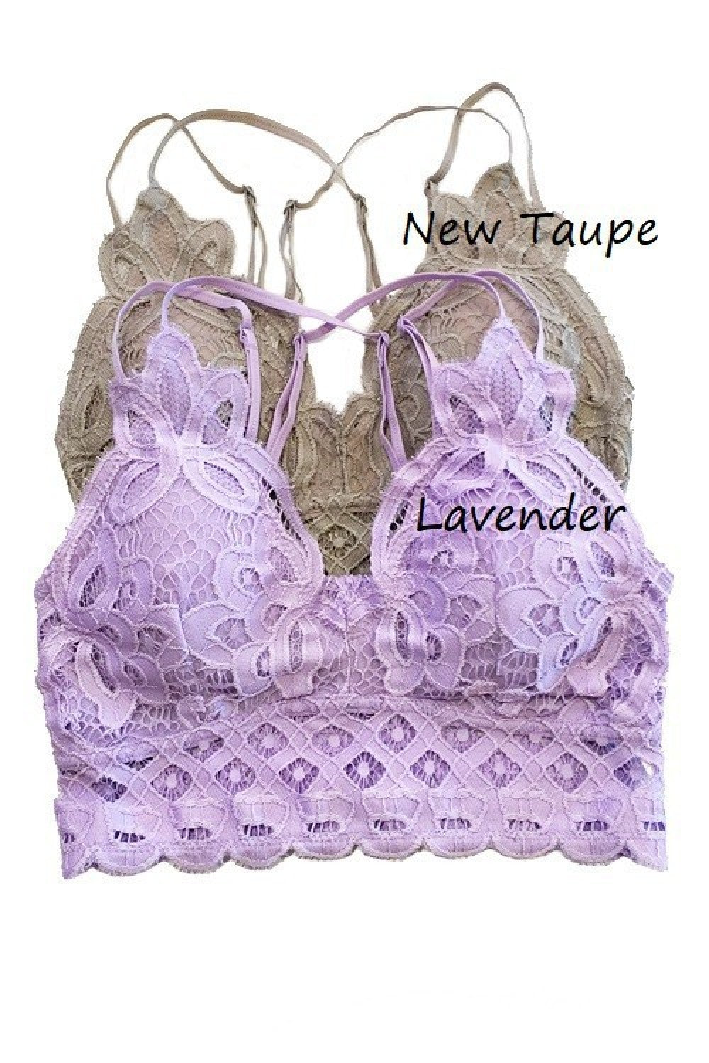 ANEMONE ELISE LACE BRALETTE LAVENDER