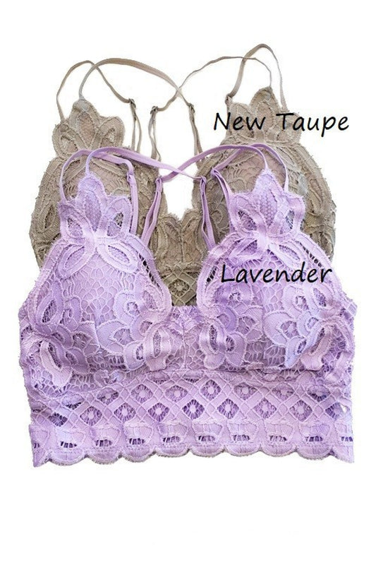 Anemone Floral Crochet Lace Bralette – Lavender Latte Boutique