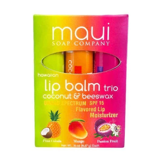 MAUI SOAP COMPANY LIP BALM TRIO