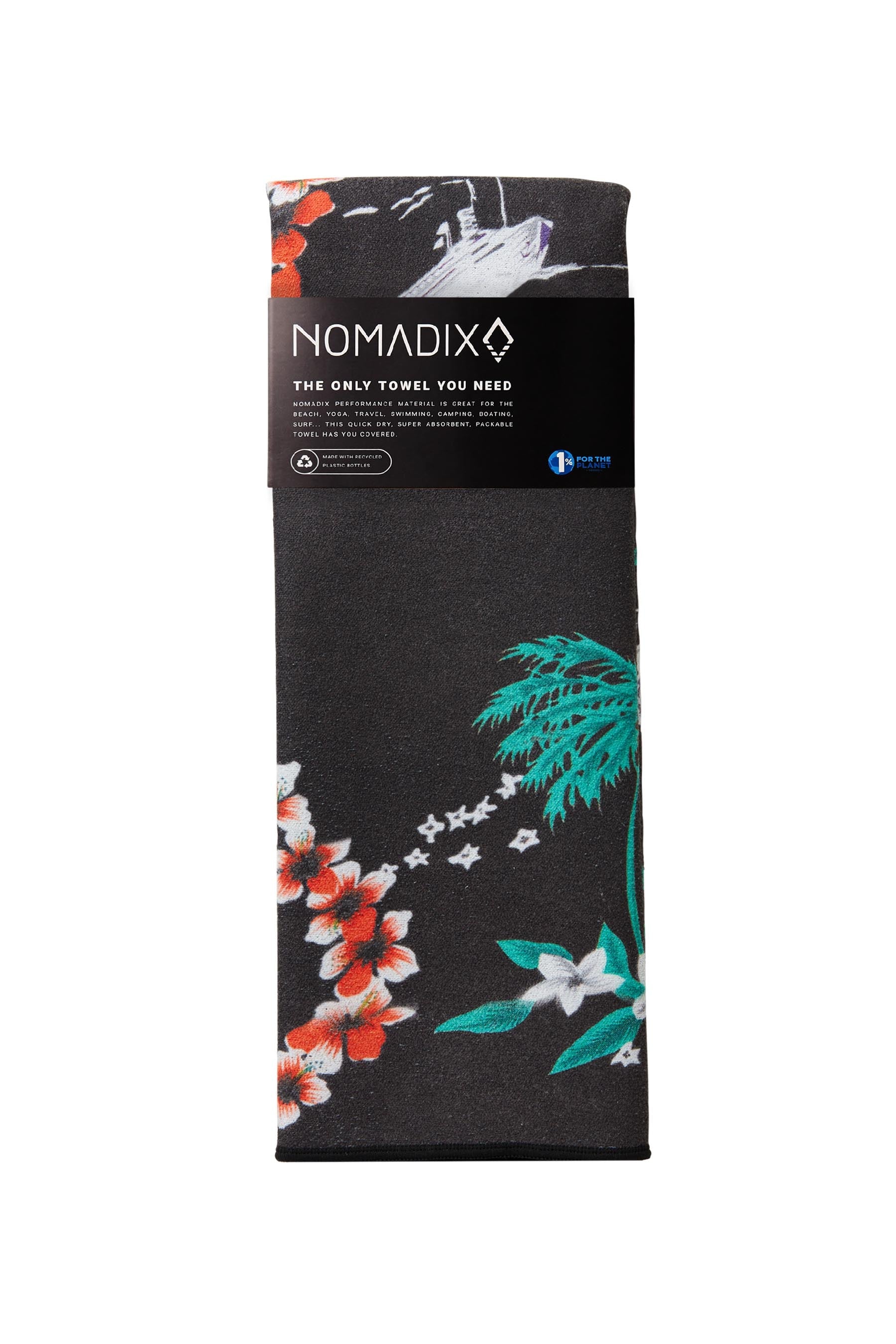 NOMADIX ORIGINAL YOGA TOWEL LEI BLACK