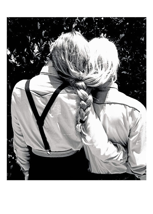 PALM PRESS GREETING CARDS 2 GIRLS BRAID