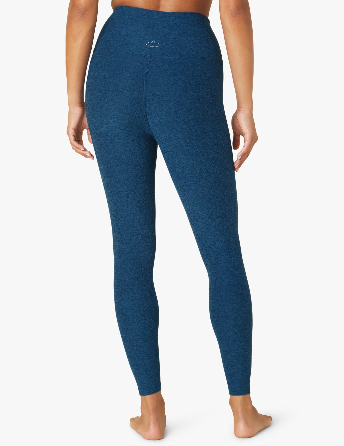 BEYOND YOGA CAUGHT IN THE MIDI HIGH WAISTED LEGGING CELESTIAL BLUE HEATHER
