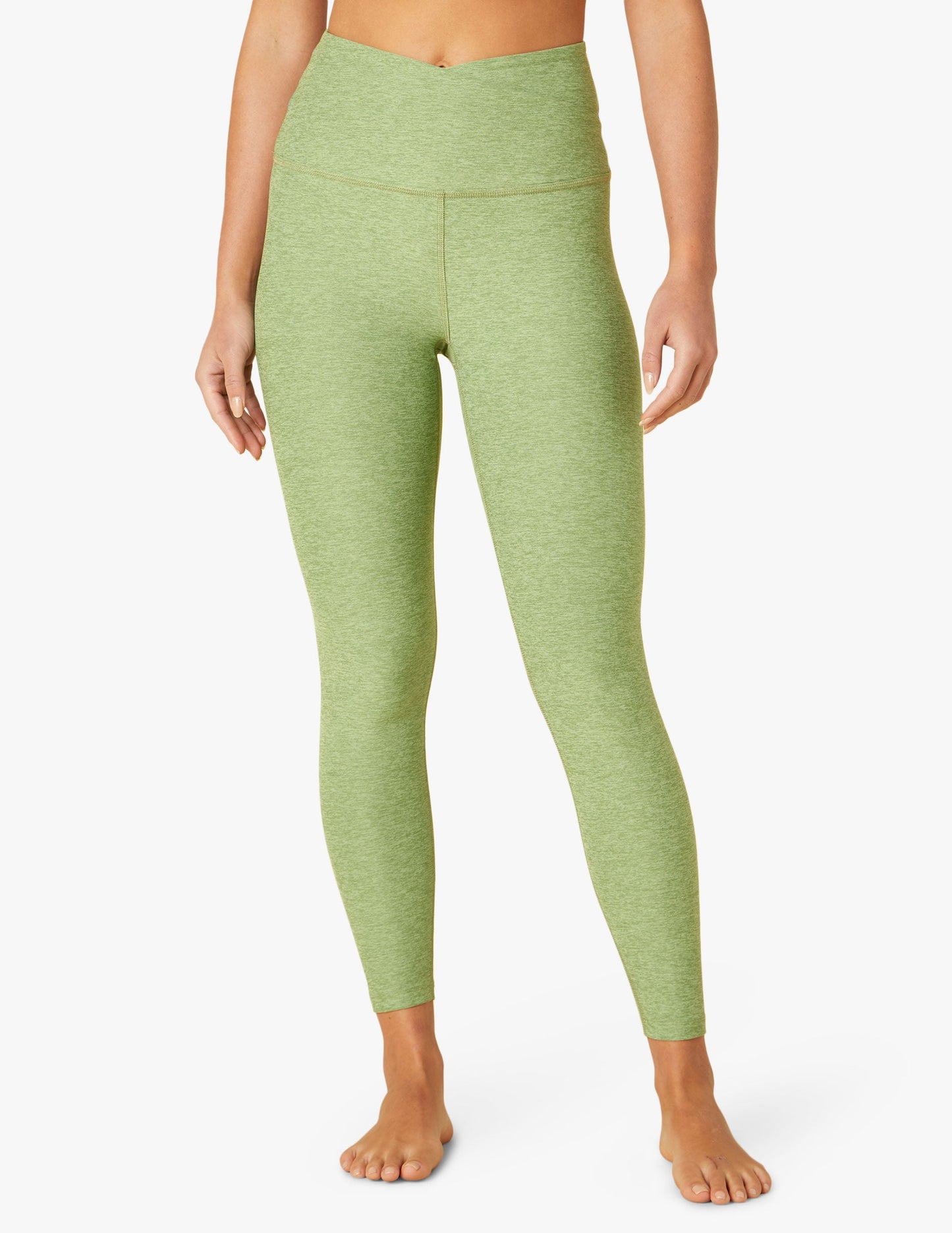 BEYOND YOGA SPACEDYE AT YOUR LEISURE HIGH WAISTED LEGGING ROSEMARY HEATHER