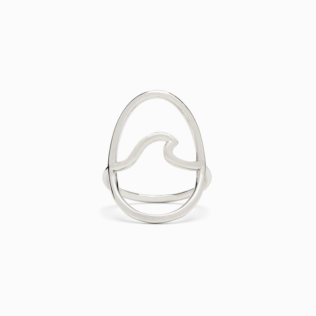 PURA VIDA STATEMENT WAVE RING SILVER