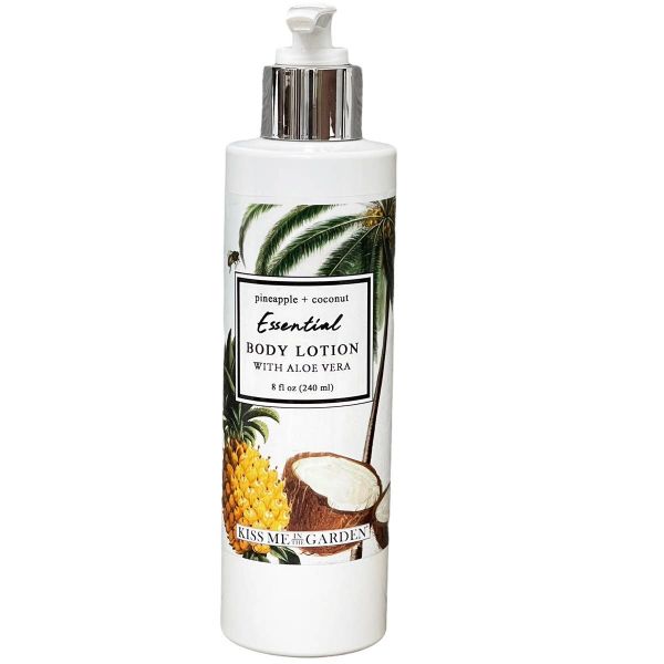 KISS ME IN THE GARDEN PINEAPPLE COCONUT BODY LOTION