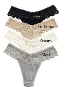 ANEMONE CROCHET LACE THONG-MULTIPLE COLOR OPTIONS