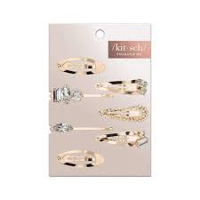 KITSCH MICRO STACKABLE SNAP CLIPS 7PACK- GOLD