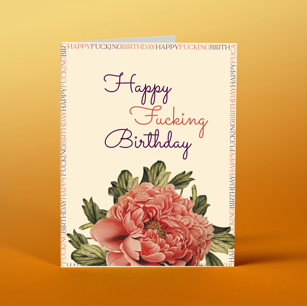 OFFENSIVE AND DELIGHTFUL GREETING CARD FK04
