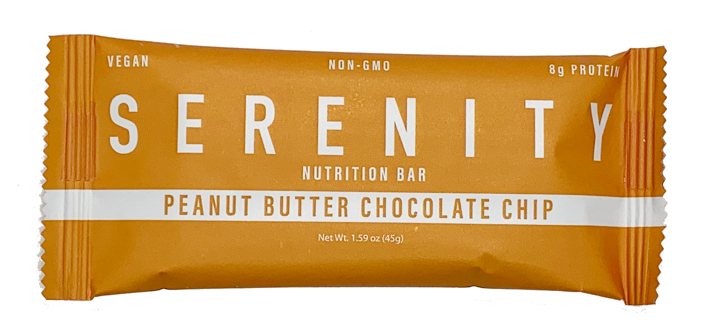 MY SERENITY NUTRITION 12 BAR PACK PEANUT BUTTER CHOCOLATE CHIP