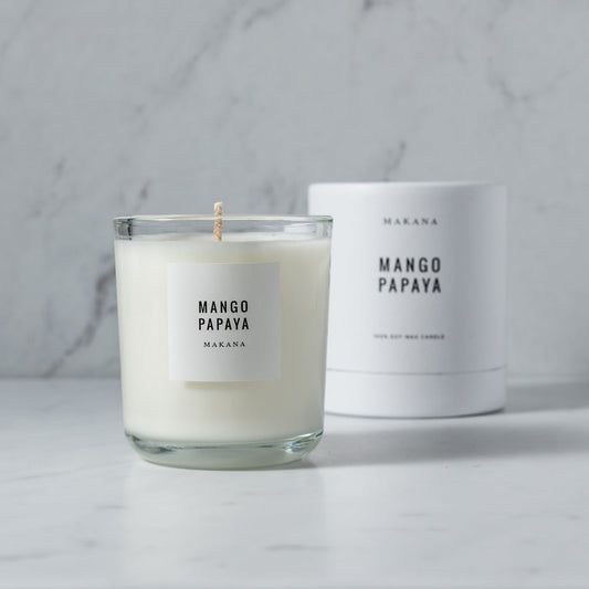 MAKANA CANDLE MANGO PAPAYA CANDLE TWO SIZES