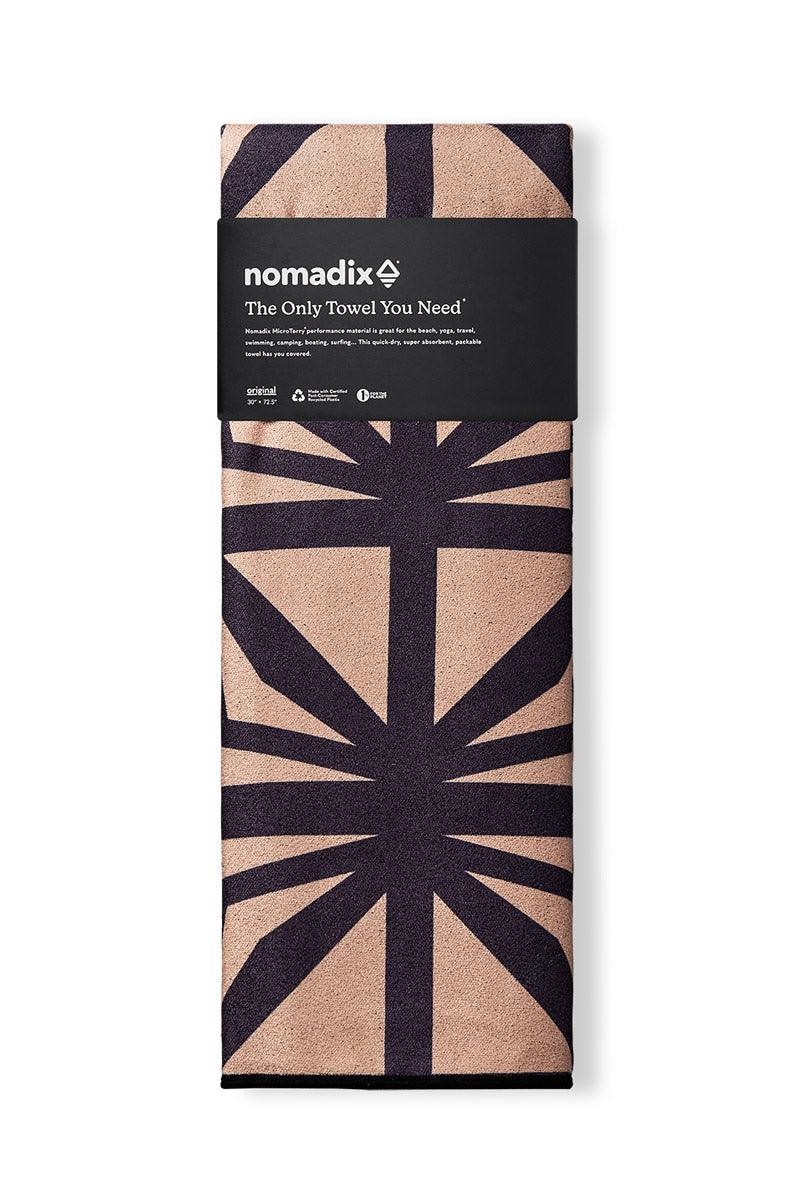 NOMADIX ORIGINAL TOWEL HANA BLACK SANDS NEW!