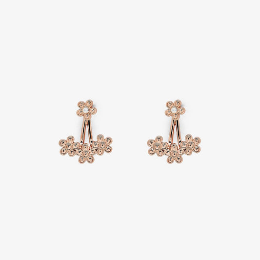 PURA VIDA OPAL DAISY EAR JACKET ROSE GOLD