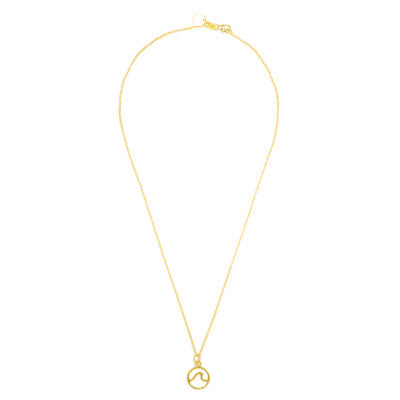 PURA VIDA WAVE NECKLACE GOLD