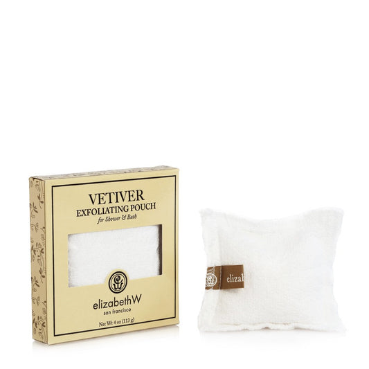 ELIZABETHW VETIVER EXFOLIATING POUCH FOR BATH OR SHOWER